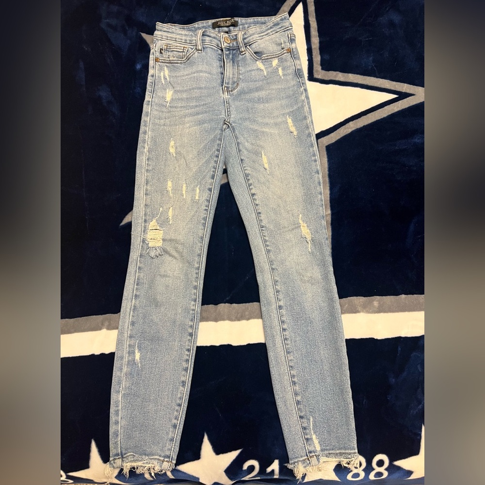 Distressed Light Blue Women's Jeans